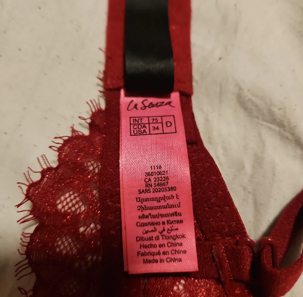 La SENZA Red Lace Longline Push-Up Bra - Picture 2 of 6